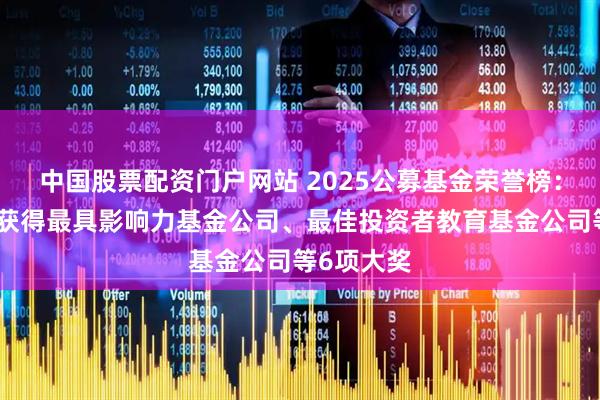 中国股票配资门户网站 2025公募基金荣誉榜：南方基金获得最具影响力基金公司、最佳投资者教育基金公司等6项大奖